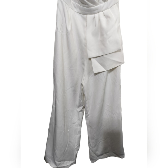 2459) Lulus Won A Heart White Strapless Wide-Leg Pantsuit Size Small - Picture 7 of 14